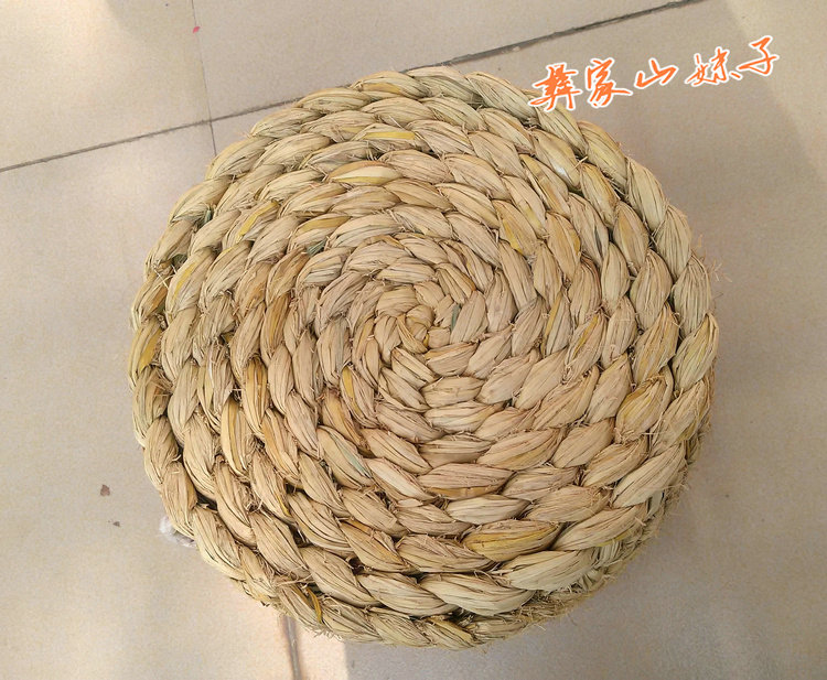 包邮 云南草墩凳子 纯手工稻草编织坐墩蒲团坐垫透气实用家具家居