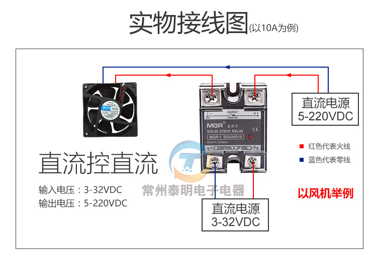 固态继电器ssr单相美格尔25a直流控直流24vdc-dc mgr-1 dd220d25