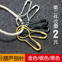 Small pin Gold black silver pin Gourd pin pin pin Clothing tag buckle Clothing accessories