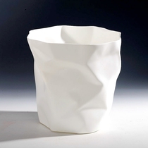 European-style living room Office bathroom Fashion simple lidless large plastic creative trash can Household ins