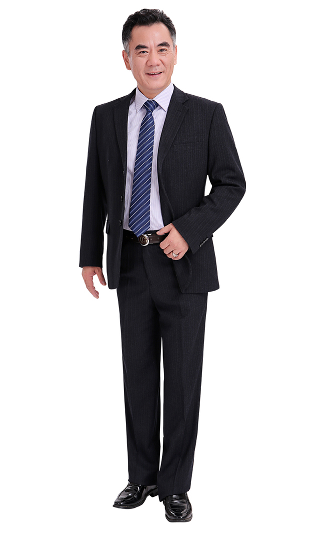 中老年西服套装秋冬新款休闲装父亲爸爸结婚礼服 西装男套装宽松