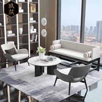 Light luxury sales office reception sofa deck combination marketing center beauty salon negotiation table and chair engineering furniture customization