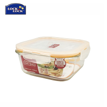 Music button glass crisper box microwave lunch box lunch box glass box LLG224 750ml