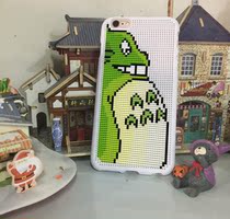 IPHONE6Splus Mobile phone protective case cover-Miyazaki Hayao Totoro DMC line cross stitch material set