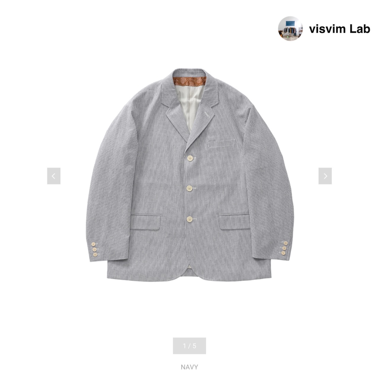 visvim 24fw BOWEN BLAZER (SILK)