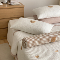 Bear embroidery Towel embroidery cotton tatami bed cover single piece of cotton four season quilted clamp bedcover