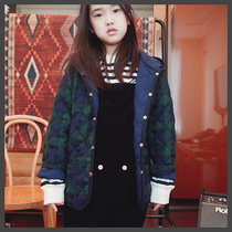 Doll Love Beauty Autumn Winter Original New Female CUHK Children Quilted Cotton Plaid College Light Liner Warm Day Ensemble Cotton Clothes