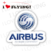 I love flying) AIRBUS AIRBUS air travel boarding trolley case sticker sticker sticker