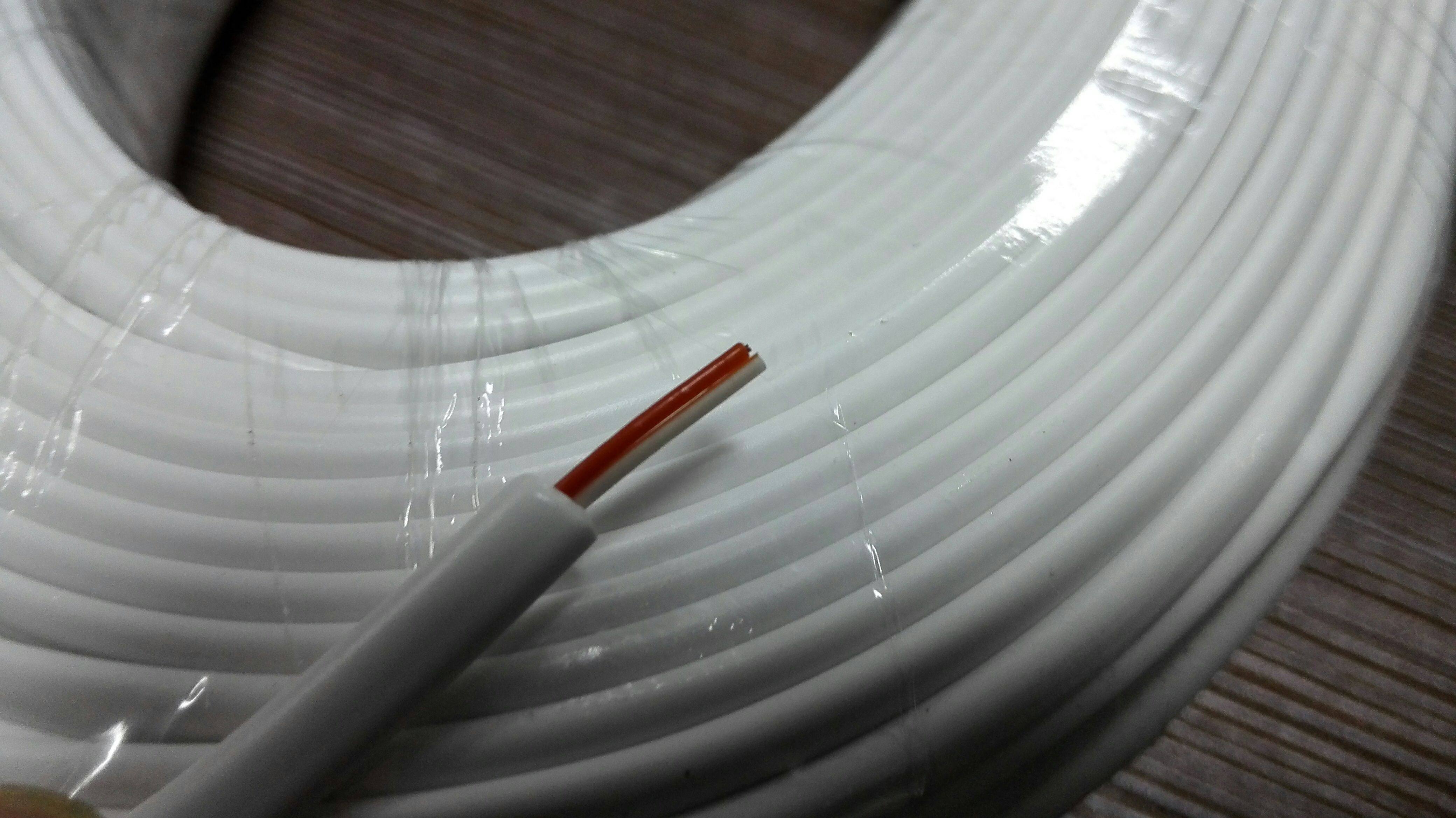 特价电话线 2芯单股线 两芯单股电话线工程线 100米/卷