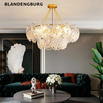 Platinum Appendix Fort Living Room Pendant Luminaire Modern Minima Brass Light Lavish Shell Crystal Dining Room Lights Bedroom Net Red Lights