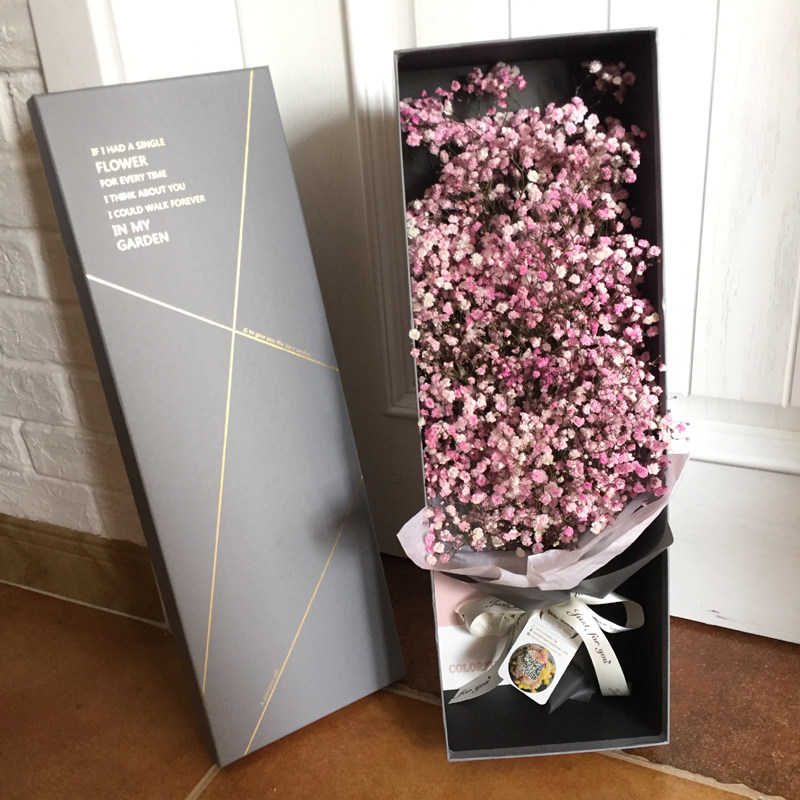 缤纷生活家淄博同城鲜花进口满天星礼盒女友生日母亲节礼物_7折现价