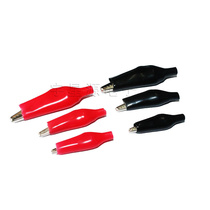 Crocodile clip guard clip power wire clip test clip Red and Black large medium trumpet