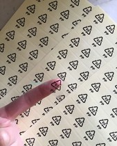 Hot sale spot 2CM environmental protection recycling PP logo sticker paper recycling transparent material label paper recycling