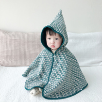  Childrens baby cloak shawl newborn hugging Men and women baby cloak jacket go out windproof spring and autumn hooded