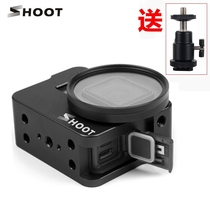 GoPro7 rabbit cage Metal dog cage with microphone adapter compartment hero7 6 5 Multi-function aluminum rabbit cage