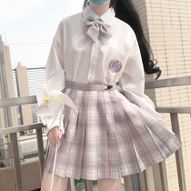 Pudding bear original ~ jk dk shirt long sleeve womens uniform shirt male dk couple shirt loose shirt