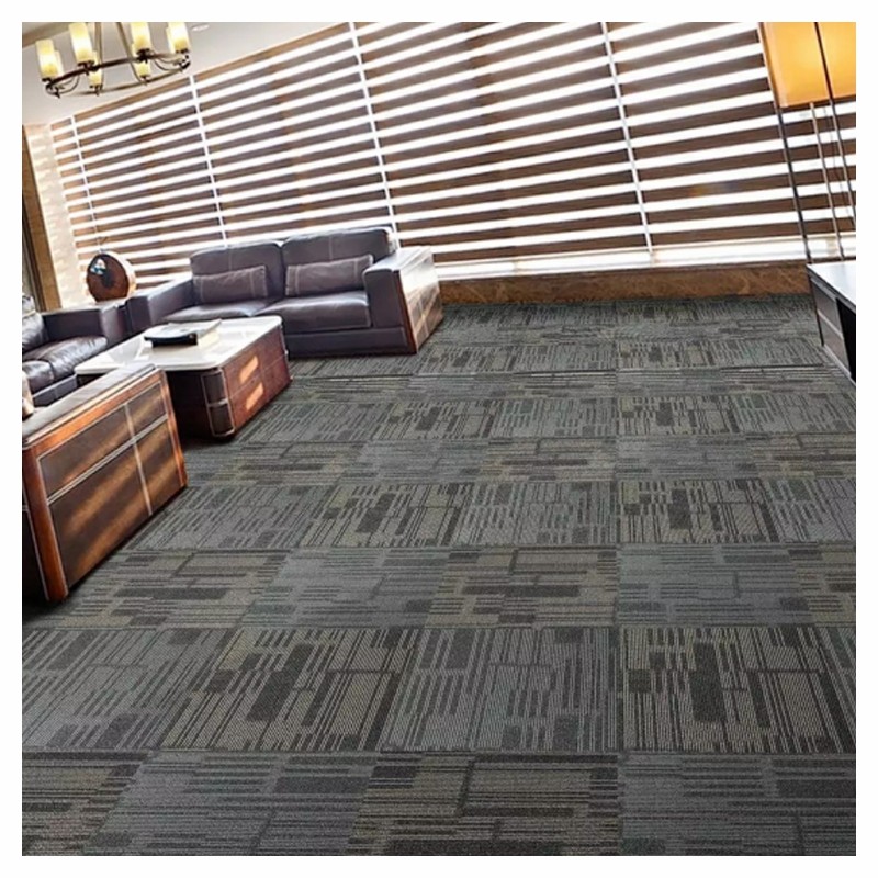 凯辉地毯商用工装 方块办公会议室提花条纹地毯书房走道卧室aw300