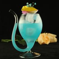 Wine vampire Cup creative long mouth filter crystal glass bar personality cocktail glass wine wine