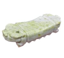 Shaanxi Xian specialty Lantian jade pillow Tiger head pillow original stone decoration health cervical spine pillow Xia Liang Jade pillow