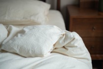 Korean style A cotton primary color bedding original four-piece bedding non-staining color duvet cover nude sleeping homestay set