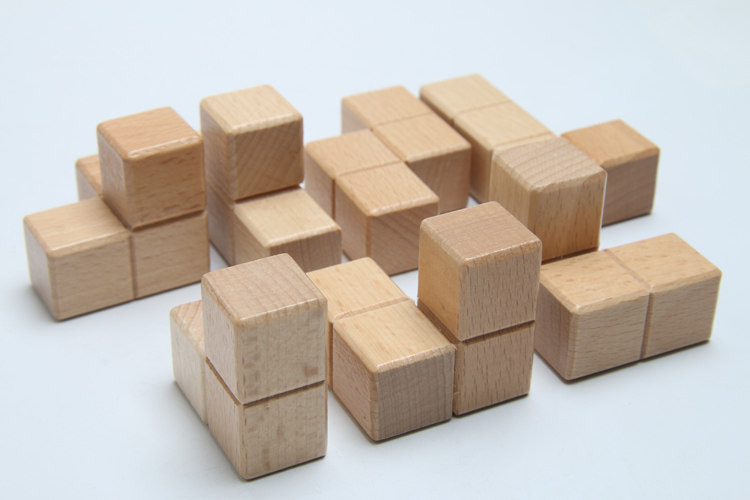 包邮木制魔方3阶锁孔明锁鲁班锁三阶古典拆装益智儿童智力玩具