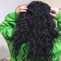 European and American big girl black hiphop hip hop roll corn hot strap ponytail high quality grab clip wig roll horse