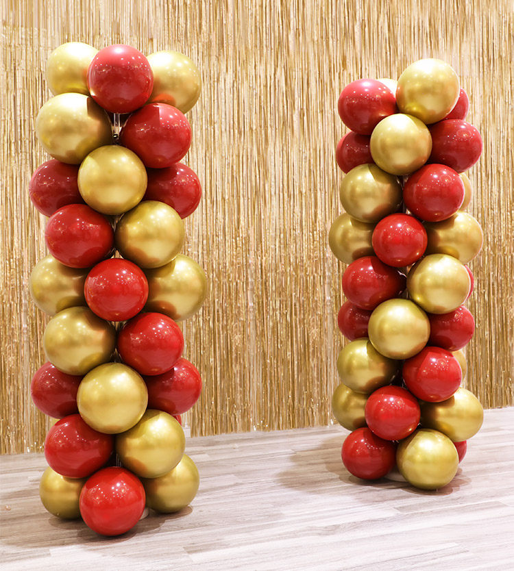 结婚婚庆用品迎宾气球立柱路引店铺周年店庆商场派对婚礼布置装饰