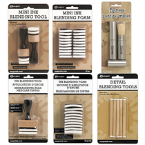 Tim Holtz Sponge pad Brush color color stick Brush tool Brush color Card Square Round Ranger