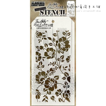 Tim Holtz Masking plate template Spray brush color mold splash texture two Stencil