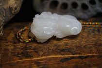 White jade leopard Grade 1 white warm moisturizing such as fat clean and unclueless treasures