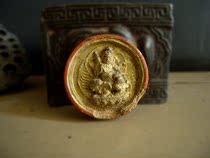 Tibets 16-century treasure trot of kings wiped lacquer gold Zhu sand bottom is extremely victorious