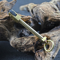 Brass Flint Fire Wheel keychain fire stick brass pulley fire stick