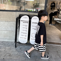 Bobo Pig Children Dress Children Summer Dress New Boy Short Sleeve T-shirt CUHK Child Half Sleeve Handsome Qi Baby Blouse Tide