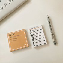 ins Wind students portable Japanese and Korean simple personality creative record error correction memo check small note book