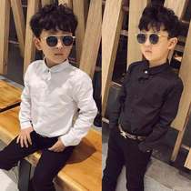 Children boy shirt 2021 new spring autumn long sleeve pure cotton fashion Korean version trend handsome boy dress with undershirt