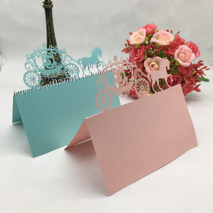 30张新款结婚席位卡婚礼嘉宾桌卡 个性创意桌牌婚宴座位卡