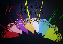 Heart heart blessing card wish card hollow love card creative wish wall decoration card wish card heart card 50 pieces