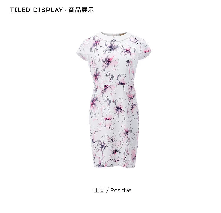 PORTS Ports Women New Flower Shadow Diffuse Short Sleeve in Dress YLC8D401MPC003 - Sản phẩm HOT