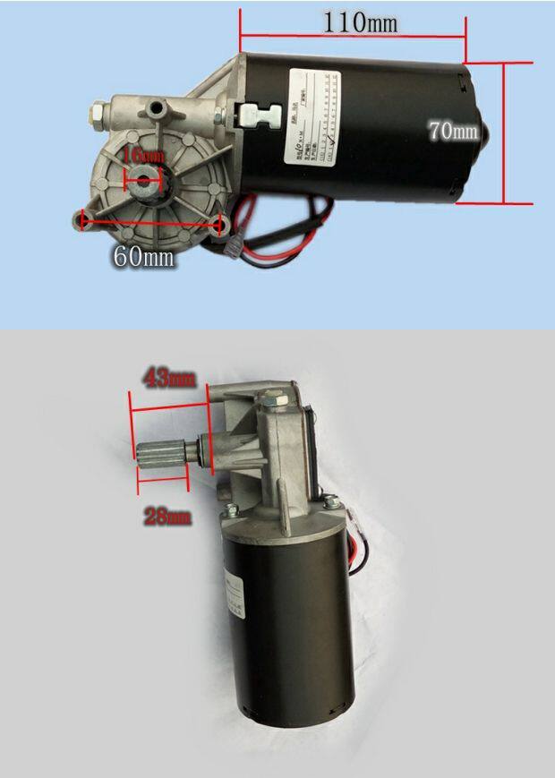 doorman门人施普雷特电机马达纯铜机芯方轴配花键翻板车库门专用