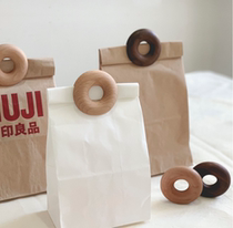Nordic ins Wind moisture-proof food snacks coffee bean seal clip photo holder Donut packaging paper bag sealing clip