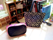 Zipper new environmentally friendly waterproof and durable round bottom small handbag Hand bag lunch bag handbag bag cloth handbag affordable