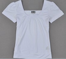 Женская спортивная футболка с короткими рукавами теннис бадминтон бег йога футболка шелковая ткань черная футболка