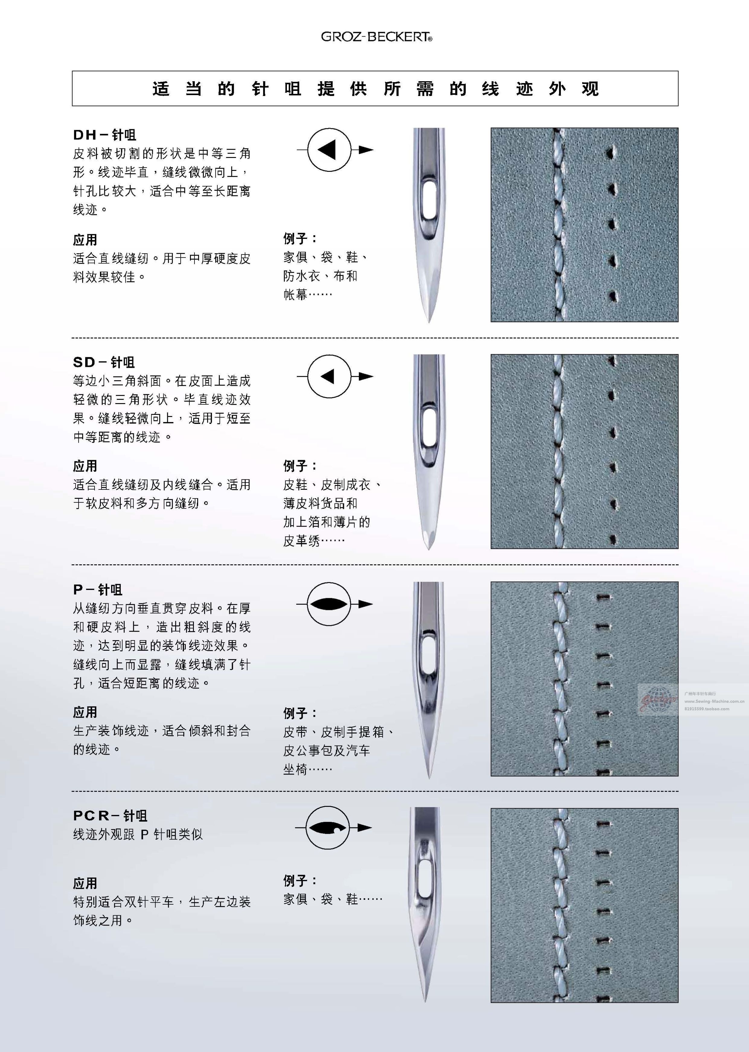 中三角皮革刀针,groz工业缝纫机针dpx35dh-淘宝