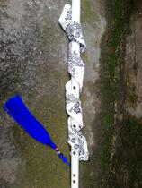 Musical instrument bittersweet bamboo flute kills broken Wolf ancient style white beginner student flute GF Gu Yun Gu Dashuai cos cos