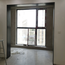 Zhengzhou Custom Dingding to make stainless steel bag cover Entrance Sleeve Window Cover Door Cover Double Pack Single Bag Matt Black Leave No Hand Print