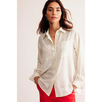 UK 07 30 Famous Brand NEXT Womens New Casual Lapel Light Color Long Sleeve Comfortable Shirt