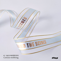 Flower Ribbon Customized Printing logo Premium Printing Wedding Gift Flower Cake Packaging Decorative Band Ribbon