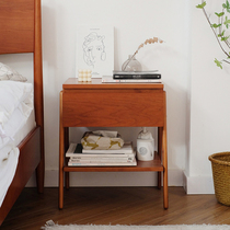 Yizhou building collection small ballet bedside table Japanese retro small apartment bedroom super narrow mini large capacity