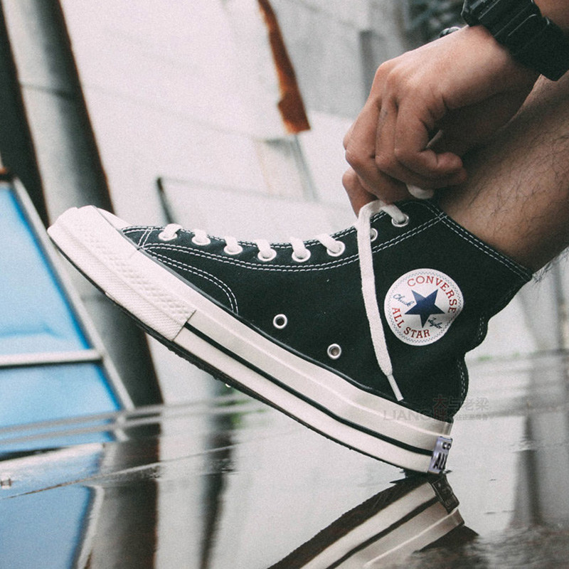 converse匡威男鞋女鞋1970s三星标军绿色高帮板鞋潮帆布鞋162052c