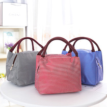 Oxford cloth Bento bag bag Bento bag portable insulation bag Aluminum foil meal bag Large thickened small square bag